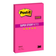 Блок самоклеящийся бумажный 3M Post-it Super Sticky 1623R-SP 7100075703 150х228мм 90лист. неон розовый