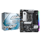 Материнская плата ASROCK B560M STEEL LEGEND, LGA1200, B560, 4*DDR4, DP+HDMI, 6xSATA3 6.0, M.2 Socket, 4xUSB 3.2, 2xUSB 2.0, mATX; 90-MXBFA0-A0UAYZ