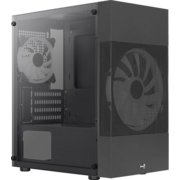 Корпус Aerocool Atomic Lite-G-BK-v2 черный без БП mATX 6x120mm 2x140mm 1xUSB2.0 2xUSB3.0 audio bott PSU