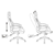 Кресло игровое Бюрократ ZOMBIE DRIVER черный/белый искусственная кожа с подголов. крестовина пластик