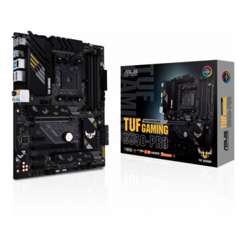 Материнская плата ASUS TUF GAMING B550-PRO {Socket AM4, B550, 4*DDR4, HDMI+DP, CrossFireX, SATA3 + RAID, Audio, 2,5Gb LAN, USB 3.2*8, USB 2.0*6, COM*1 header (w/o cable) ATX} 90MB17R0-M0EAY0