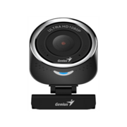 Веб-камера Genius QCam 6000 Black New [32200002407] черная, 2Mp, FHD 1080p@30fps, угол обзора 90°, поворотная 360°, универсальный держатель, USB2.0, кабель 1.5м