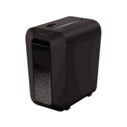 Шредер Fellowes PowerShred LX65 черный (секр.P-4) фрагменты 10лист. 22лтр. скрепки скобы пл.карты