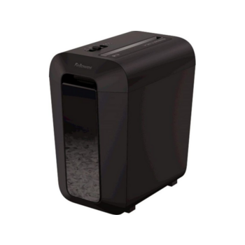 Шредер Fellowes PowerShred LX65 черный (секр.P-4) фрагменты 10лист. 22лтр. скрепки скобы пл.карты
