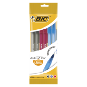 Набор ручек шариков. Bic Round Stic (929071) синий d=0.32мм син. черн. пакет (6шт) 1стерж.