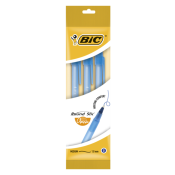 Набор ручек шариков. Bic Round Stic (9021522) d=0.32мм син. черн. пакет (3шт) 1стерж.