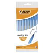 Набор шариковых ручек Bic ROUND STIC (928497) 0.32мм синие чернила пакет (8шт)