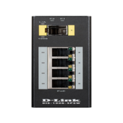 Коммутатор Коммутатор/ DIS-100G-5PSW Unmanaged Industrial Switch 4x1000Base-T PoE, 1x1000Base-X SFP, PoE Budget up to 120W, Surge 2KV, DIN-Rail, metal case IP30, -40 to 75°C, only DC power, w/o power supply