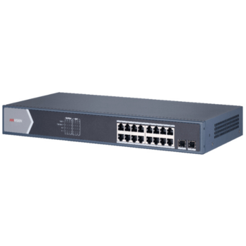 Коммутатор Hikvision DS-3E1518P-EI 16G 2SFP 16PoE+ 225W управляемый