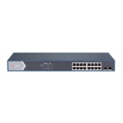 Коммутатор Hikvision DS-3E1518P-E 16G 2SFP 16PoE+ 225W управляемый