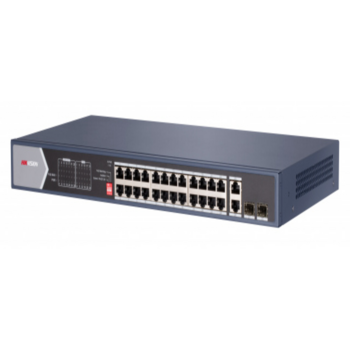 Коммутатор Hikvision DS-3T0506HP-E/HS 4G 2SFP 3PoE+ 60W неуправляемый