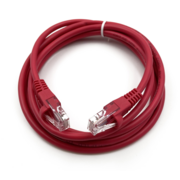 Патч-корд Buro UTP 4 пары cat5E CCA molded 2м красный RJ-45 (m)-RJ-45 (m)