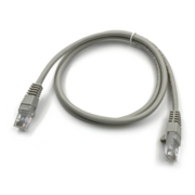 Патч-корд Buro UTP 4 пары cat5E CCA molded 1м серый RJ-45 (m)-RJ-45 (m)