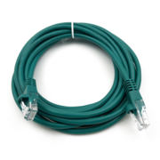 Патч-корд Buro UTP-5E-3M-GR UTP 4 пары cat.5E CCA molded 3м зеленый RJ-45 (m)-RJ-45 (m)