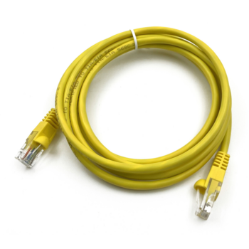 Патч-корд Buro UTP 4 пары cat5E CCA molded 2м желтый RJ-45 (m)-RJ-45 (m)