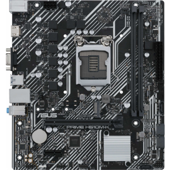 Материнская плата ASUS PRIME H510M-K, LGA1200, H510, 2*DDR4, 4*SATA, 1*M.2, 2*USB 3.2, 4*USB 2.0, 1*PCIx16, 1*PCIx1, D-Sub+HDMI, mATX; 90MB17N0-M0EAY0