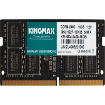 Память DDR4 16Gb 2400MHz Kingmax KM-SD4-2400-16GS RTL PC4-19200 CL17 SO-DIMM 260-pin 1.2В dual rank