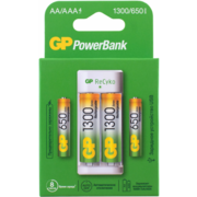 Аккумулятор + зарядное устройство GP PowerBank E211130 AA/AAA NiMH 1300mAh (4шт)