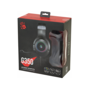 Наушники с микрофоном A4Tech Bloody G350 черный 2м мониторные USB оголовье (G350 USB/ BLACK)