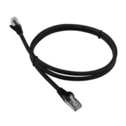 Патч-корд Lanmaster LAN-PC45/S6A-1.0-BK FTP вилка RJ-45-вилка RJ-45 кат.6А 1м чёрный LSZH (уп.:1шт)