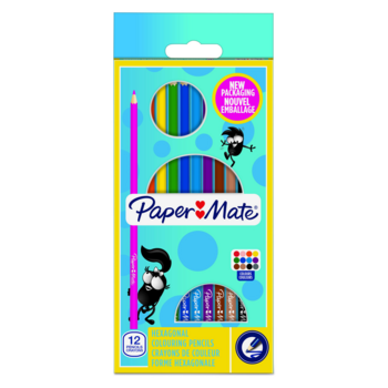 Карандаши цветные Paper Mate Colored pencils 1991856 шестигранные 12цв. цветной корпус блистер (12шт)