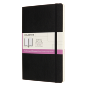 Блокнот Moleskine CLASSIC SOFT DOUBLE NB313SBK Large 130х210мм 192стр. линейка/нелинованный мягкая обложка черный