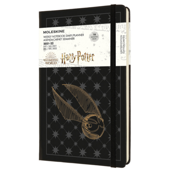 Еженедельник Moleskine ACADEMIC HARRY POTTER Large 130х210мм датир.18мес 208стр. черный