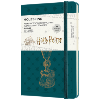 Еженедельник Moleskine ACADEMIC HARRY POTTER Pocket 90x140мм датир.18мес 208стр. зеленый