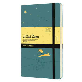 Еженедельник Moleskine ACADEMIC L`PETIT PRINCE WKNT Large 130х210мм датир.18мес 208стр. зеленый