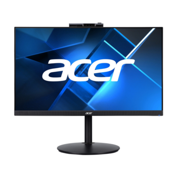 Монитор 23,8" ACER (Ent.) CB242YDbmiprcx IPS, 1920x1080, 75Hz, 178°/178°, 1 ms, 250nits, VGA + HDMI + DP + Webcam + Audio In/Out + Колонки 2Wx2, FreeSync, HAdj 120mm, Black Matt