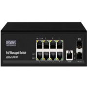 Коммутатор Коммутатор/ OSNOVO Гигабитный L2 PoE коммутатор на 10 портов, 8 *10/100/1000 Base-T PoE, 2*SFP 1000 Base-T, PoE на порт до 30W, суммарно до 150W