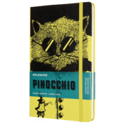 Блокнот Moleskine LIMITED EDITION PINOCCHIO LEPIQP060A Large 130х210мм 240стр. линейка твердая обложка черный/желтый The Cat