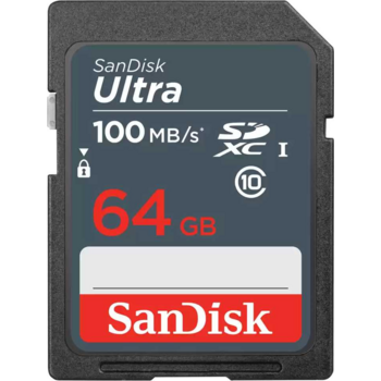 Карта памяти SecureDigital 64Gb Sandisk SDSDUNR-064G-GN3IN Ultra Class10