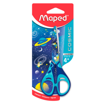 Ножницы Maped 464913 COSMIC KIDS детские 130мм ручки с резиновой вставкой нержавеющая сталь синий