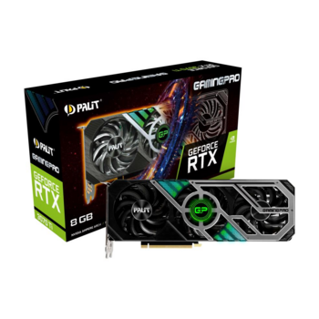 Видеокарта Palit PCI-E nVidia GeForce RTX3070TI GAMINGPRO 8Gb (256bit/GDDR6/HDMI/DPx3) (NED307T019P2-1046A) RTL