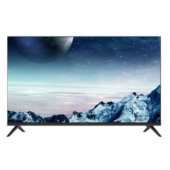 Телевизор LED Hyundai 50" H-LED50FU7004 Салют ТВ Frameless черный 4K Ultra HD 60Hz DVB-T DVB-T2 DVB-C DVB-S DVB-S2 WiFi Smart TV (RUS)