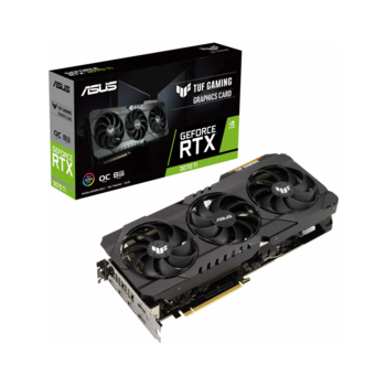 Видеокарта Asus PCI-E 4.0 TUF-RTX3070TI-O8G-GAMING NVIDIA GeForce RTX 3070TI 8192Mb 256 GDDR6X 1785/19000/HDMIx2/DPx3/HDCP RTL