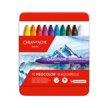 Масляная пастель Carandache Neocolor II 7500.310 круглые 10цв.д.8.65мм мет.кор.