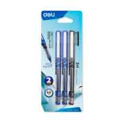 Ручка-роллер Deli CQ399 0.5мм игловидный пиш. наконечник индикатор чернил ассорти чернила блистер (3шт)