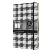 Блокнот Moleskine LIMITED EDITION BLEND LCBD07QP060A Large 130х210мм обложка текстиль 240стр. линейка белый/черный