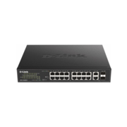 Коммутатор D-Link DES-1018MPV2 16x100Mb 2G 16PoE+ 247W неуправляемый