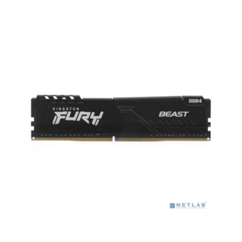 Память DDR4 16Gb 3600MHz Kingston KF436C18BB/16 Fury Beast Black RTL Gaming PC4-28800 CL18 DIMM 288-pin 1.35В single rank с радиатором Ret