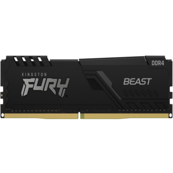 Память DDR4 16Gb 3600MHz Kingston KF436C18BB/16 Fury Beast Black RTL Gaming PC4-28800 CL18 DIMM 288-pin 1.35В single rank с радиатором Ret