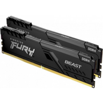 Память DDR4 2x8Gb 3600MHz Kingston KF436C17BBK2/16 Fury Beast RTL Gaming PC4-28800 CL17 DIMM 288-pin 1.35В kit single rank с радиатором Ret