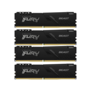 Память оперативная Память оперативная/ Kingston 64GB 3600MT/s DDR4 CL18 DIMM (Kit of 4) FURY Beast Black