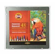 Карандаши цветные акварельные Koh-I-Noor Progresso Aquarell 8786 8786048001PL круглые 48цв. многоцветные/цельнографитные мет.кор. (48шт)