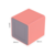 Подставка Deli NS011Pink Nusign 2отд. для письменных принадлежностей 84х84х86мм розовый пластик