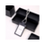 Бейдж Deli NS126BLACK Nusign 108х67мм вертикальный черный шнур