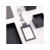 Бейдж Deli NS126BLACK Nusign 108х67мм вертикальный черный шнур