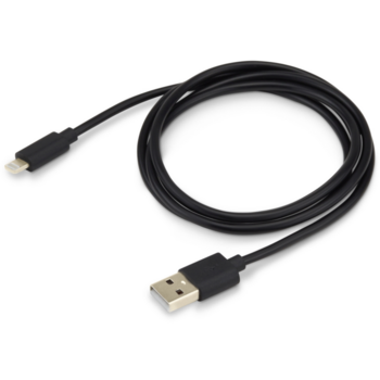 Кабель Buro USB-IP-1.2B2A USB (m)-Lightning (m) 1.2м черный